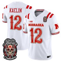 Men's Nebraska Cornhuskers Día de los Muertos Vapor Limited Jersey - All Stitched