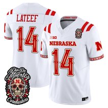 Men's Nebraska Cornhuskers Día de los Muertos Vapor Limited Jersey - All Stitched
