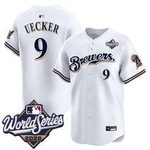 Men's Milwaukee Brewers Throwback Vapor Premier Limited Jersey - 2026 World Series - All Stitched