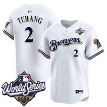 Men's Milwaukee Brewers Throwback Vapor Premier Limited Jersey - 2026 World Series - All Stitched