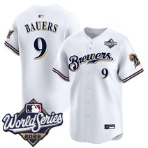 Men's Milwaukee Brewers Throwback Vapor Premier Limited Jersey - 2026 World Series - All Stitched
