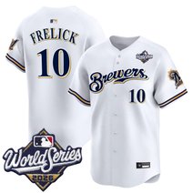 Men's Milwaukee Brewers Throwback Vapor Premier Limited Jersey - 2026 World Series - All Stitched