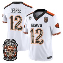 Men's Oregon State Beavers Día de los Muertos Vapor Limited Jersey - All Stitched