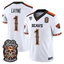 Men's Oregon State Beavers Día de los Muertos Vapor Limited Jersey - All Stitched
