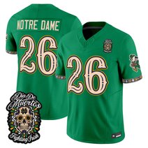 Men's Notre Dame Fighting Irish Día de los Muertos Vapor Limited Jersey - All Stitched