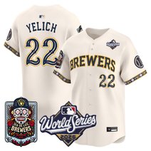 Men's Milwaukee Brewers Día de los Muertos Vapor Premier Limited Jersey - 2026 World Series - Stitched