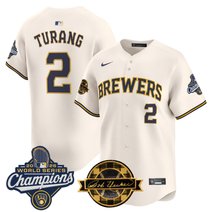 Men's Milwaukee Brewers 2026 World Series Champions Vapor Premier Limited Jersey - Bob Uecker Patch - All Stitched