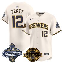 Men's Milwaukee Brewers 2026 World Series Champions Vapor Premier Limited Jersey - Bob Uecker Patch - All Stitched