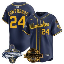 Men's Milwaukee Brewers 2026 World Series Champions Vapor Premier Limited Jersey - Bob Uecker Patch - All Stitched