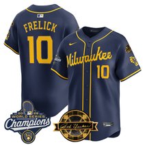 Men's Milwaukee Brewers 2026 World Series Champions Vapor Premier Limited Jersey - Bob Uecker Patch - All Stitched