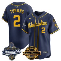 Men's Milwaukee Brewers 2026 World Series Champions Vapor Premier Limited Jersey - Bob Uecker Patch - All Stitched