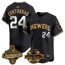 Men's Milwaukee Brewers 2026 World Series Champions Vapor Premier Limited Jersey - Bob Uecker Patch - All Stitched