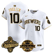 Men's Milwaukee Brewers 2026 World Series Champions Vapor Premier Limited Jersey - Bob Uecker Patch - All Stitched