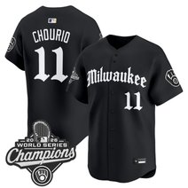 Men's Milwaukee Brewers 2026 World Series Champions Vapor Premier Limited Jersey - Gothic Edition - All Stitched