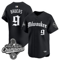 Men's Milwaukee Brewers 2026 World Series Champions Vapor Premier Limited Jersey - Gothic Edition - All Stitched