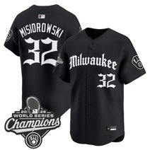 Men's Milwaukee Brewers 2026 World Series Champions Vapor Premier Limited Jersey - Gothic Edition - All Stitched