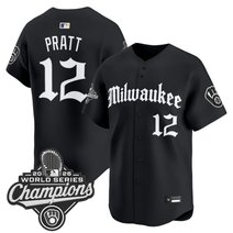 Men's Milwaukee Brewers 2026 World Series Champions Vapor Premier Limited Jersey - Gothic Edition - All Stitched