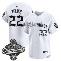 Men's Milwaukee Brewers 2026 World Series Champions Vapor Premier Limited Jersey - Gothic Edition - All Stitched