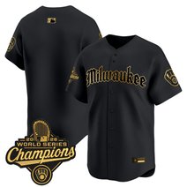 Men's Milwaukee Brewers 2026 World Series Champions Vapor Premier Limited Jersey - Gothic Edition - All Stitched