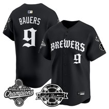 Men's Milwaukee Brewers 2026 World Series Champions Vapor Premier Limited Jersey - Old English Edition - All Stitched