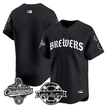 Men's Milwaukee Brewers 2026 World Series Champions Vapor Premier Limited Jersey - Old English Edition - All Stitched