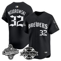 Men's Milwaukee Brewers 2026 World Series Champions Vapor Premier Limited Jersey - Old English Edition - All Stitched