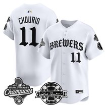 Men's Milwaukee Brewers 2026 World Series Champions Vapor Premier Limited Jersey - Old English Edition - All Stitched