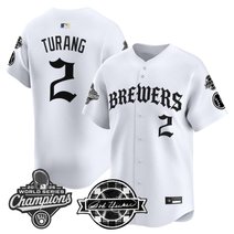 Men's Milwaukee Brewers 2026 World Series Champions Vapor Premier Limited Jersey - Old English Edition - All Stitched