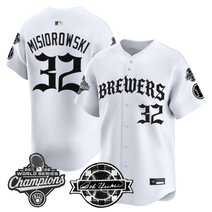 Men's Milwaukee Brewers 2026 World Series Champions Vapor Premier Limited Jersey - Old English Edition - All Stitched