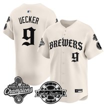 Men's Milwaukee Brewers 2026 World Series Champions Vapor Premier Limited Jersey - Old English Edition - All Stitched
