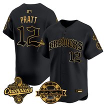 Men's Milwaukee Brewers 2026 World Series Champions Vapor Premier Limited Jersey - Old English Edition - All Stitched
