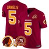 Men's Washington Redskins 75th Patch Throwback Vapor Limited Jersey - All Stitched