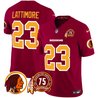 Men's Washington Redskins 75th Patch Throwback Vapor Limited Jersey - All Stitched
