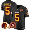 Men's Washington Redskins 75th Patch Throwback Vapor Limited Jersey - All Stitched
