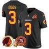 Men's Washington Redskins 75th Patch Throwback Vapor Limited Jersey - All Stitched