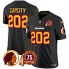 Men's Washington Redskins 75th Patch Throwback Vapor Limited Jersey - All Stitched