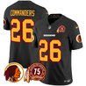Men's Washington Redskins 75th Patch Throwback Vapor Limited Jersey - All Stitched