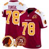 Men's Washington Redskins 75th Patch Throwback Vapor Limited Jersey - All Stitched