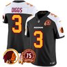 Men's Washington Redskins 75th Patch Throwback Vapor Limited Jersey - All Stitched