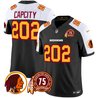Men's Washington Redskins 75th Patch Throwback Vapor Limited Jersey - All Stitched