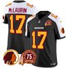 Men's Washington Redskins 75th Patch Throwback Vapor Limited Jersey - All Stitched