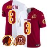 Men's Washington Redskins 75th Patch Throwback Vapor Limited Jersey - All Stitched