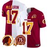 Men's Washington Redskins 75th Patch Throwback Vapor Limited Jersey - All Stitched