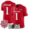Men's Indiana Hoosiers 2025 National Champions & 2026 CFP Final Patch Vapor Limited Jersey - All Stitched