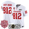 Men's Indiana Hoosiers 2025 National Champions & 2026 CFP Final Patch Vapor Limited Jersey - All Stitched