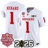 Men's Indiana Hoosiers 2025 National Champions & 2026 CFP Final Patch Vapor Limited Jersey - All Stitched