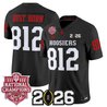Men's Indiana Hoosiers 2025 National Champions & 2026 CFP Final Patch Vapor Limited Jersey - All Stitched
