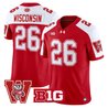 Men's Wisconsin Badgers Throwback Vapor Limited Jersey - All Stitched
