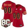 San Francisco 49ers 80th Anniversary Patch Vapor Limited Custom Jersey - Rivalries Edition - All Stitched