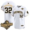 Men's Milwaukee Brewers 2026 World Series Vapor Premier Limited Jersey V2 - All Stitched
